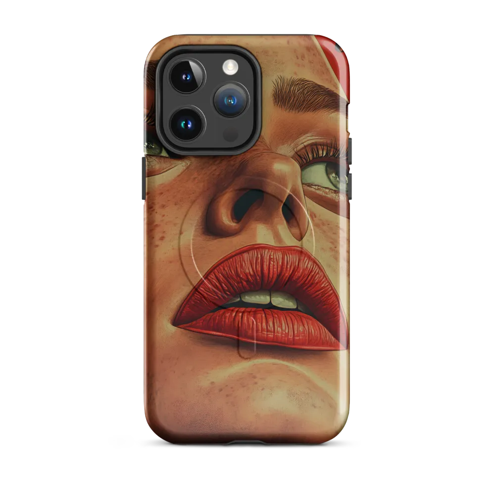 Red Intensity: A Portrait of Elegance