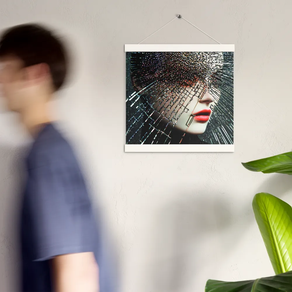 Fractured Identity | Poster With White Wood Hanger | 12″×12″