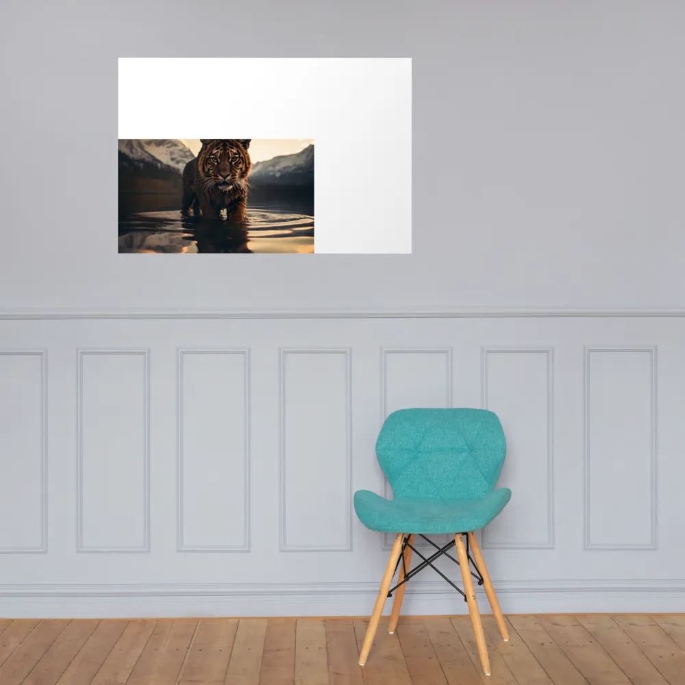Majestic Reflection: The Tiger's Domain