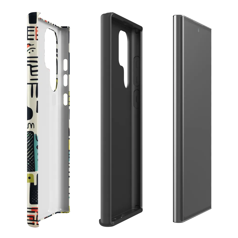 Urban Whimsy: A Playful Cityscape | Phone Case |  S22 Ultra | Tough Case | Matte