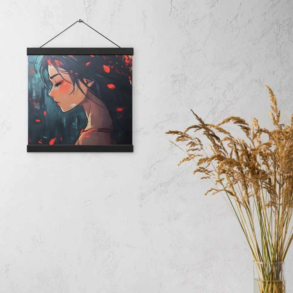 Whispers of Melancholy | Poster With Black Wood Hanger | 12″×12″