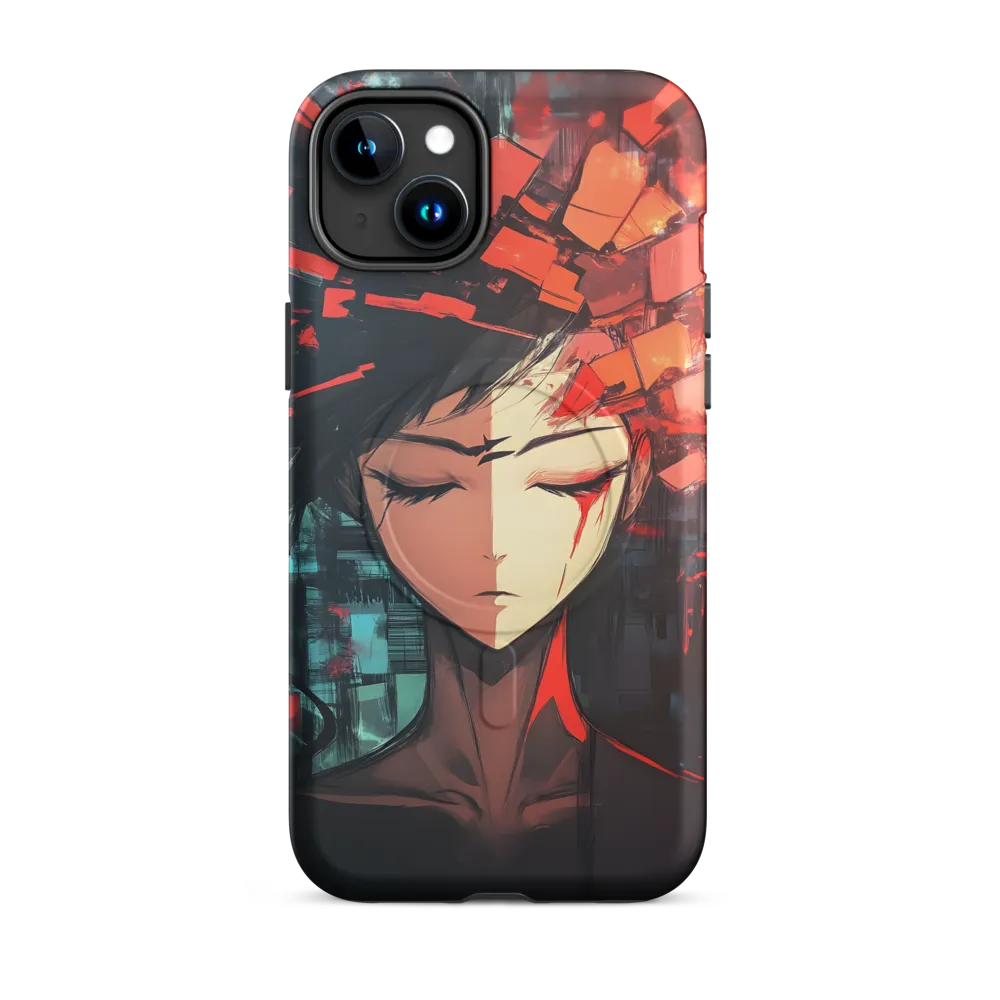 Fragmented Mind: The Silent Struggle | Phone Case |  15 Plus | MagSafe® Tough Case | Matte