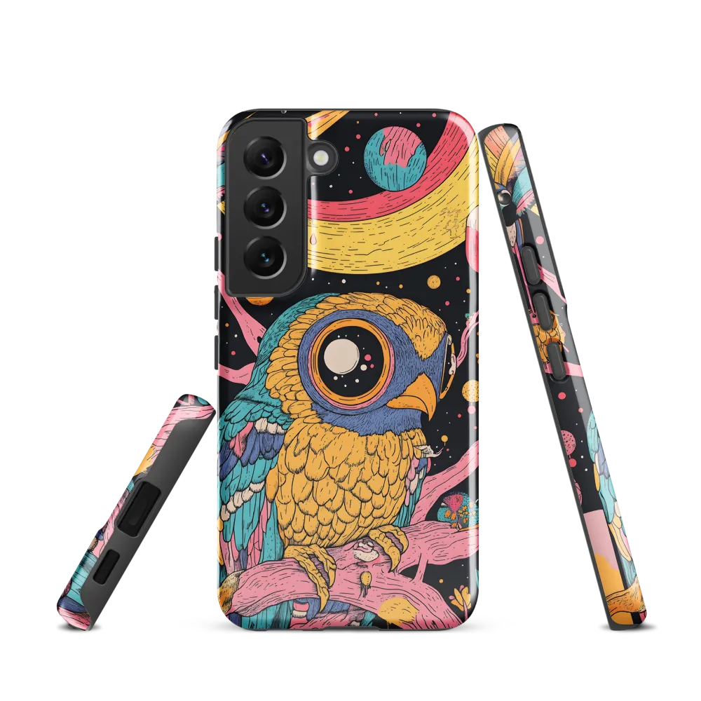 Whimsical Cosmic Owl | Phone Case |  S22 | Tough Case | Glossy