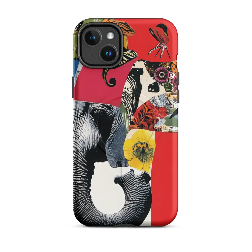 Whimsical Elephant: A Vibrant Collage of Life