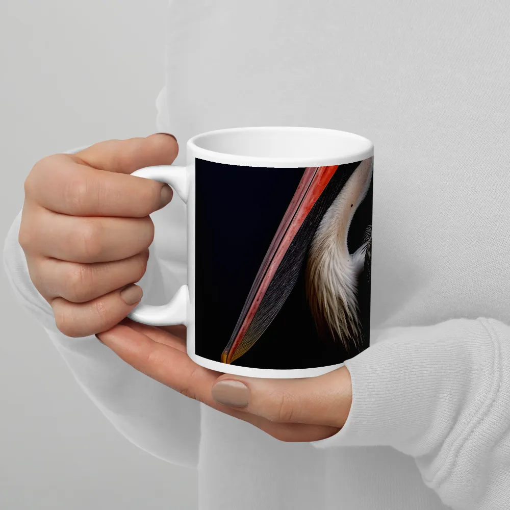 Majestic Pelican Portrait | Mug with White inside | 11 oz