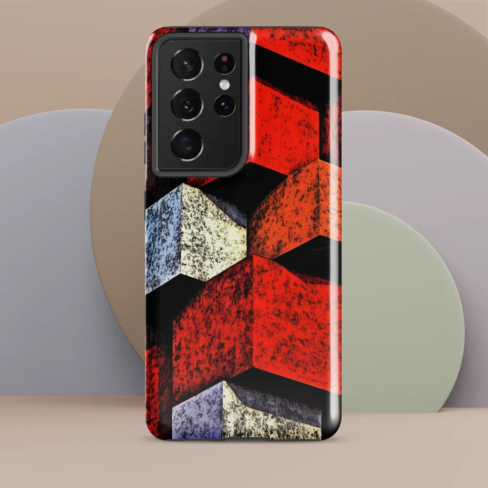 Stacked Cubes — Red Facade Study