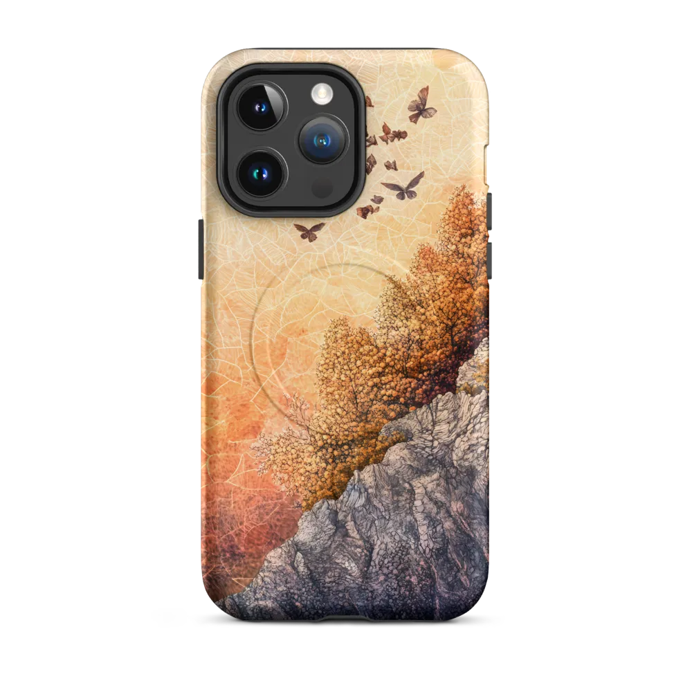 Fluttering Dreams of Serenity | Phone Case |  14 Pro Max | MagSafe® Tough Case | Matte