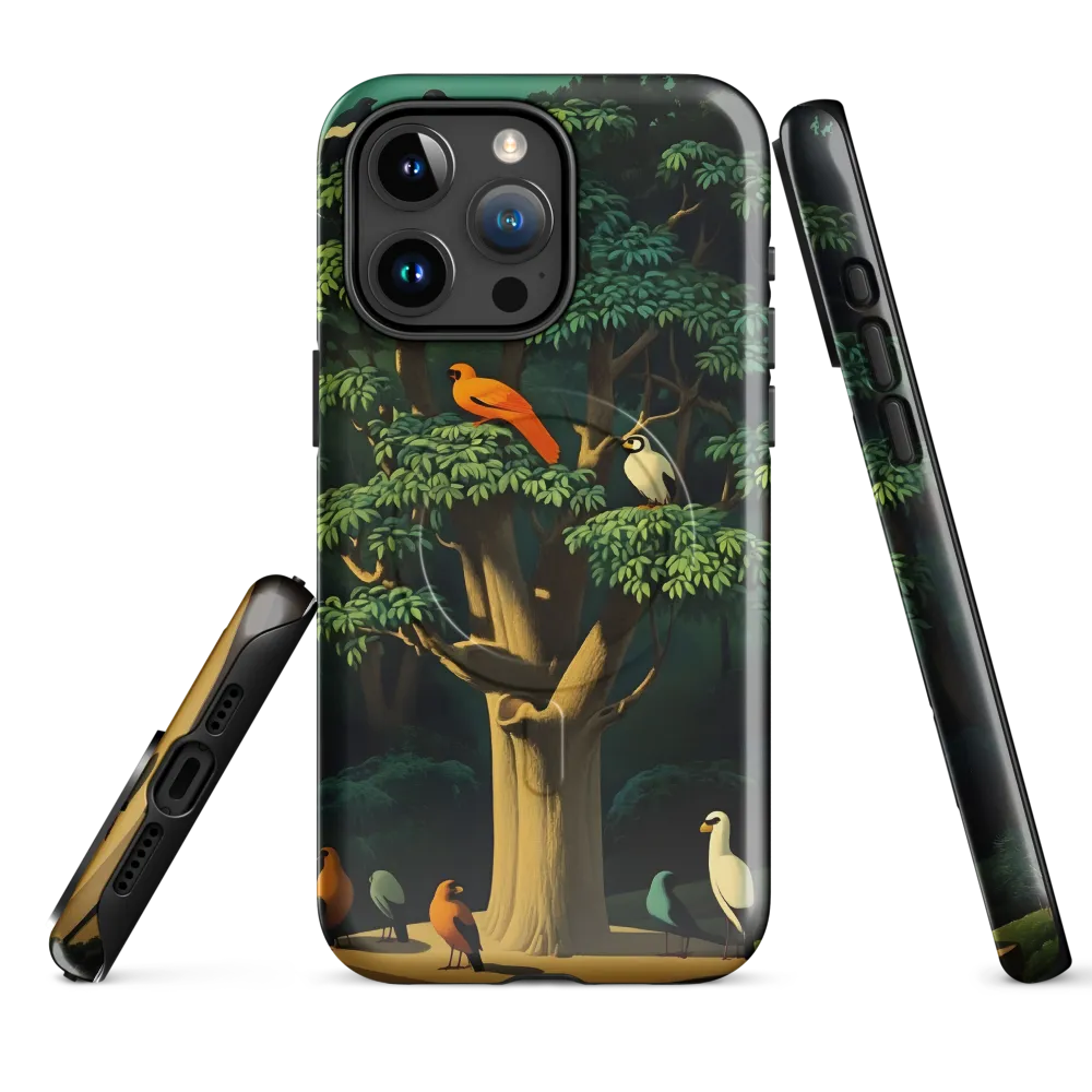 Harmony in Color: A Surreal Bird Symphony