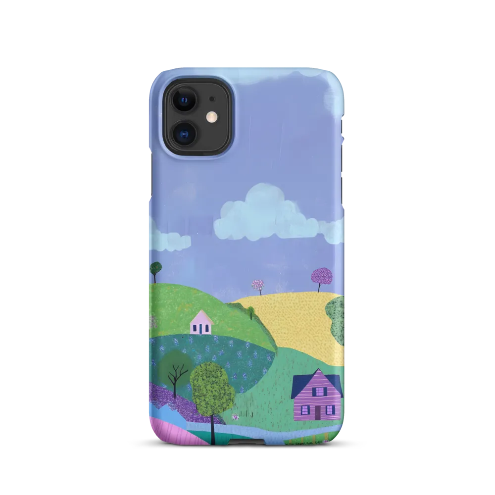 Whimsical Hills and Quaint Homes | Phone Case |  11 | Snap Case | Matte