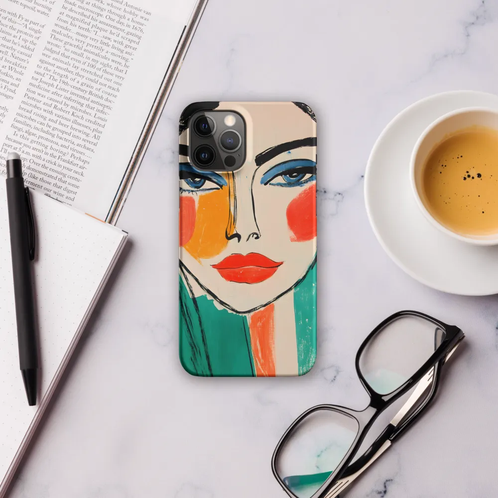 Vivid Portrait of a Modern Muse | Phone Case |  12 Pro Max | Snap Case | Matte