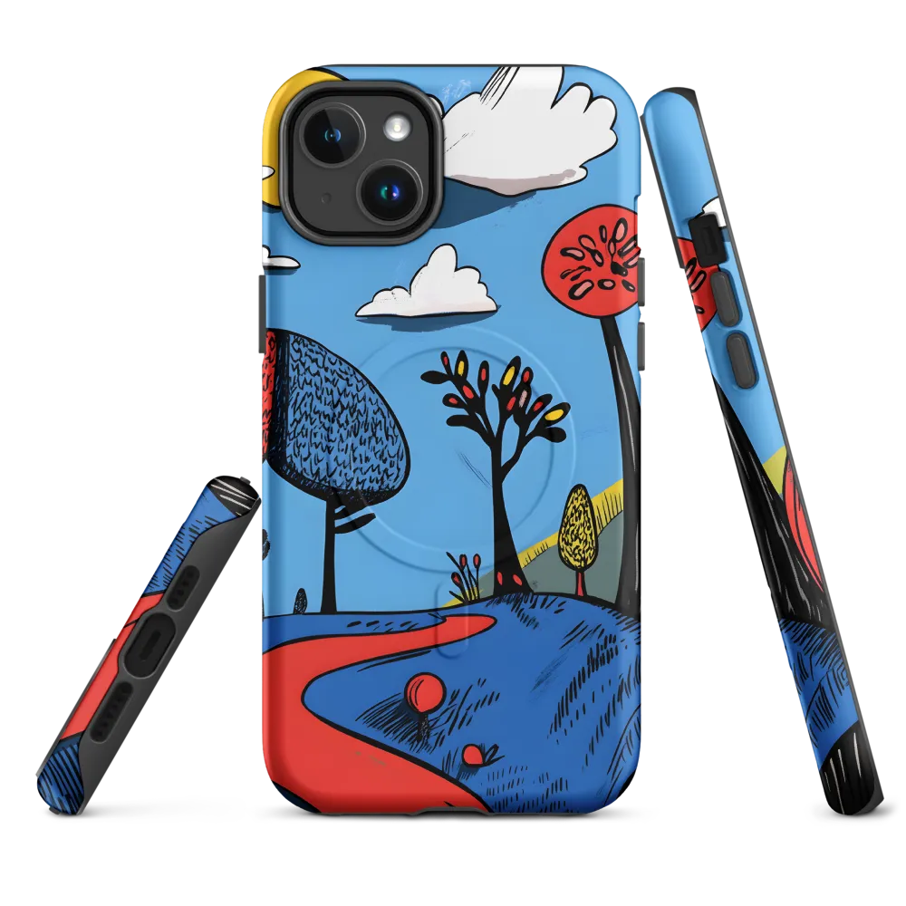 A Playful Journey Through Whimsical Woods | Phone Case |  14 Plus | MagSafe® Tough Case | Matte