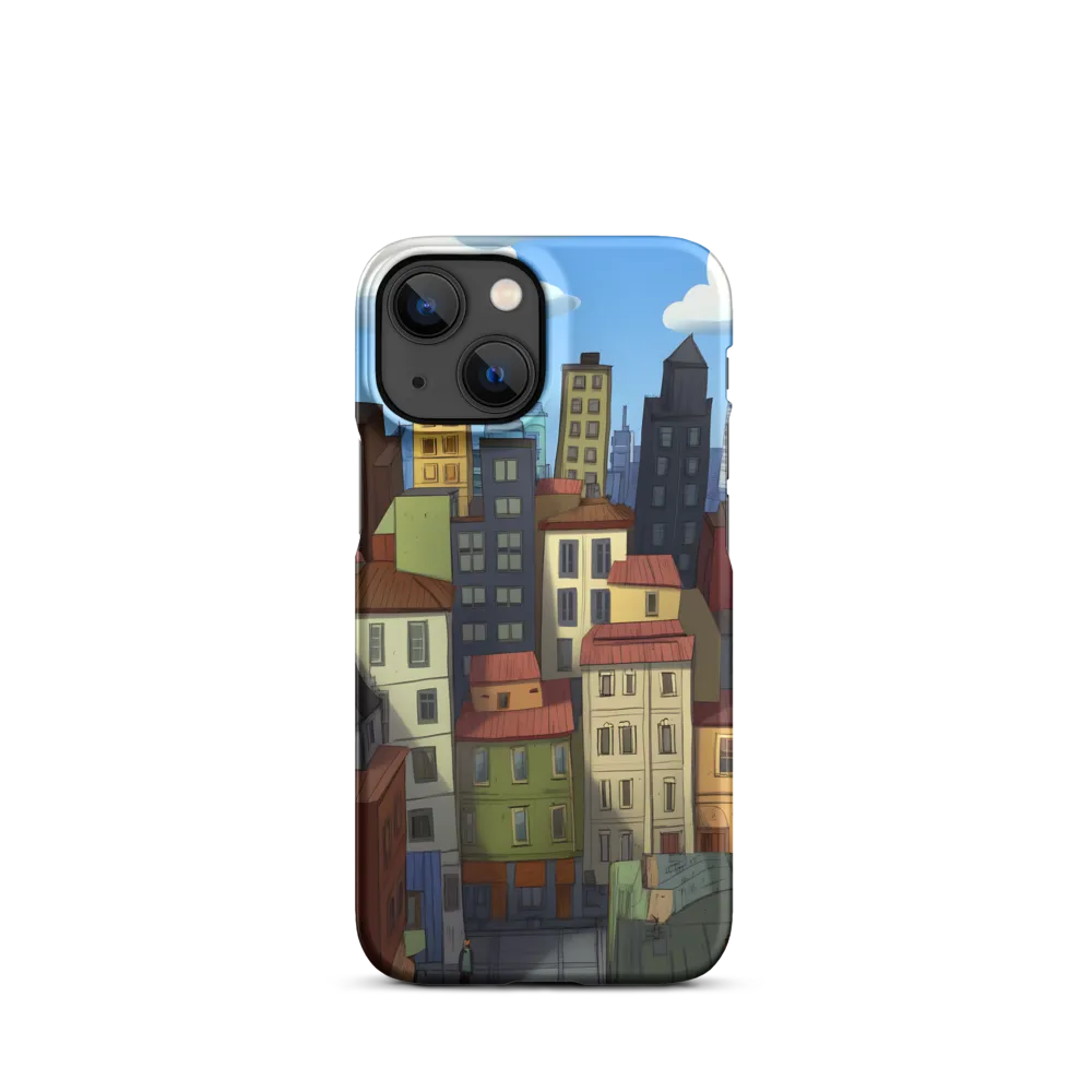 Urban Symphony: A Colorful Cityscape | Phone Case |  13 Mini | Snap Case | Matte