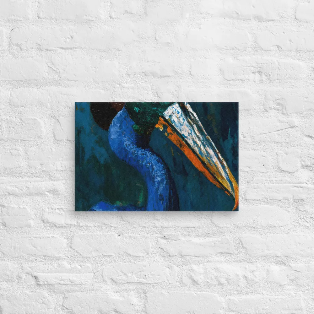 Majestic Absurdity: The Hat-Wearing Bird | Canvas | 12″×18″