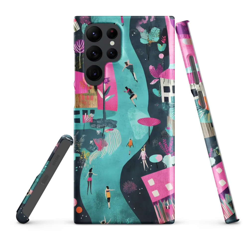 Whimsical Journey Through a Vibrant Landscape | Phone Case |  S22 Ultra | Snap Case | Matte