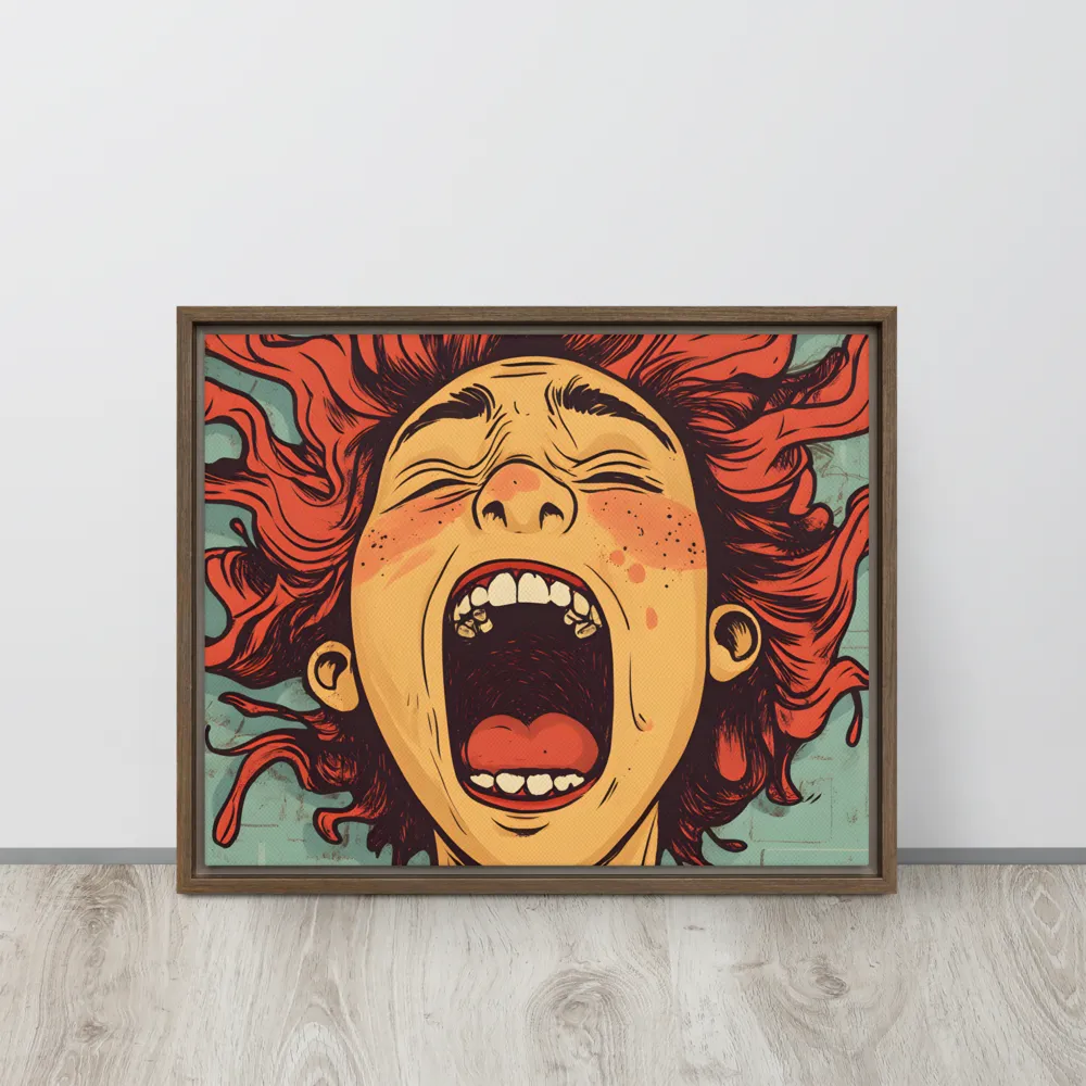 Fury Unleashed | Canvas with Brown Frame | 16″×20″