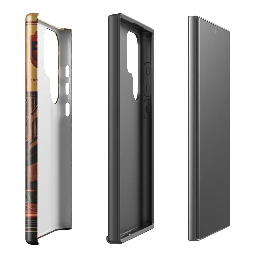 Nostalgic Cityscape: Reflections of a Forgotten Era | Phone Case |  S23 Ultra | Tough Case | Glossy