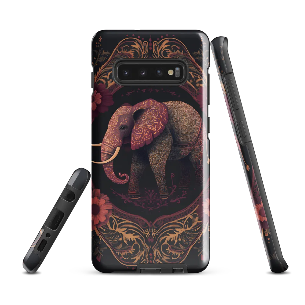 Regal Reverie: The Ornate Elephant | Phone Case |  S10 Plus | Tough Case | Glossy