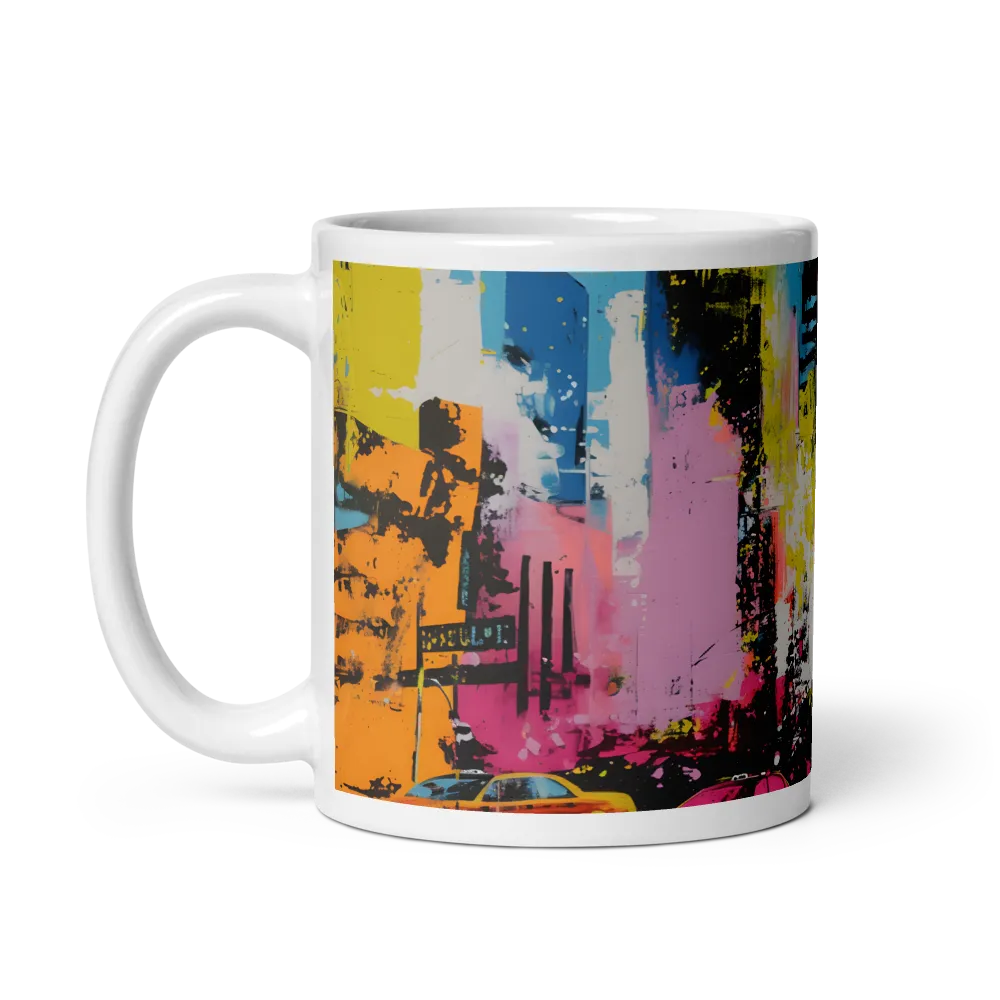 Urban Vortex of Color | Mug with White inside | 11 oz