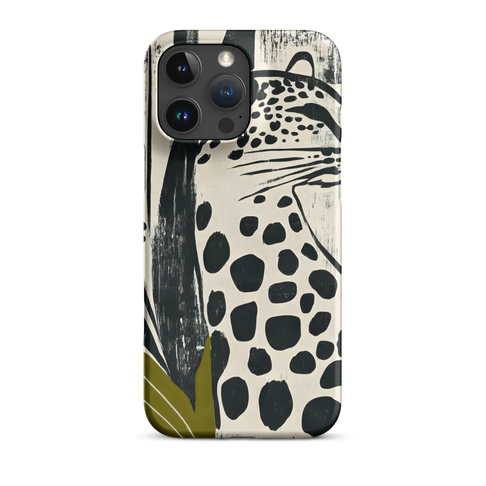Leopard in Silhouette: A Modern Appeal | Phone Case |  16 Pro Max | Snap Case | Matte