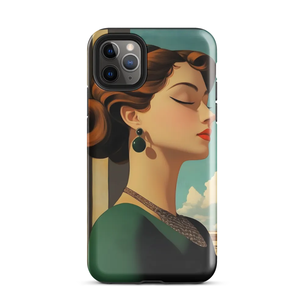 Elegance in Art Deco: A Portrait of Grace | Phone Case |  11 Pro Max | Tough Case | Glossy