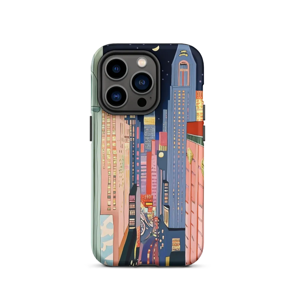 Urban Dreamscape: A Pop Art Night | Phone Case |  14 Pro | Tough Case | Matte