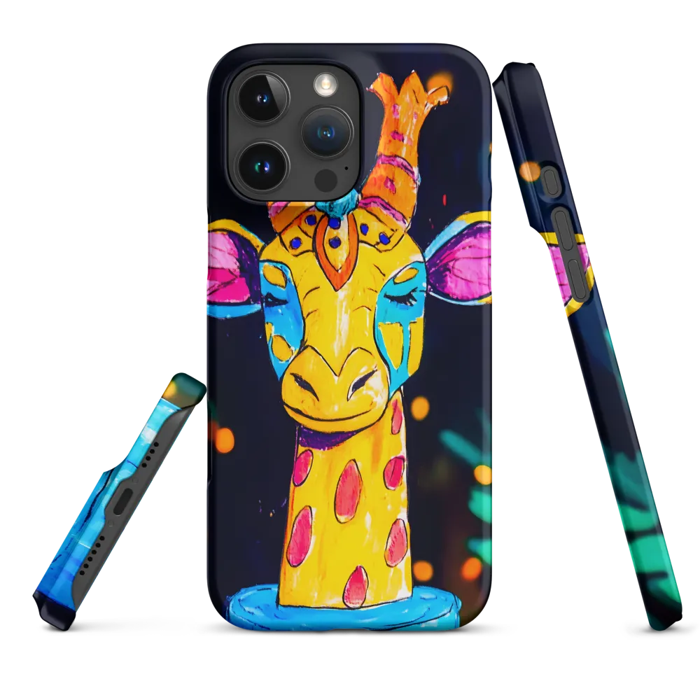 Whimsical Giraffe in Vibrant Colors