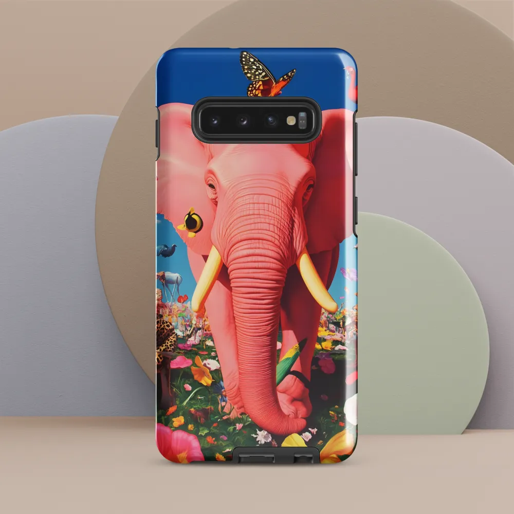 Surreal Garden: The Pink Elephant | Phone Case |  S10 Plus | Tough Case | Glossy