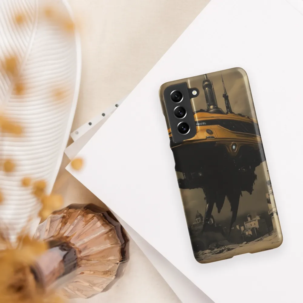 Ethereal Enigma Above a Ruined City | Phone Case |  S21 FE | Snap Case | Matte