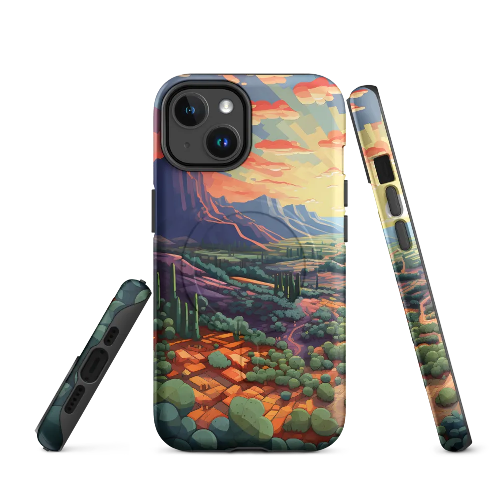 Desert Serenity at Dusk | Phone Case |  14 | MagSafe® Tough Case | Matte
