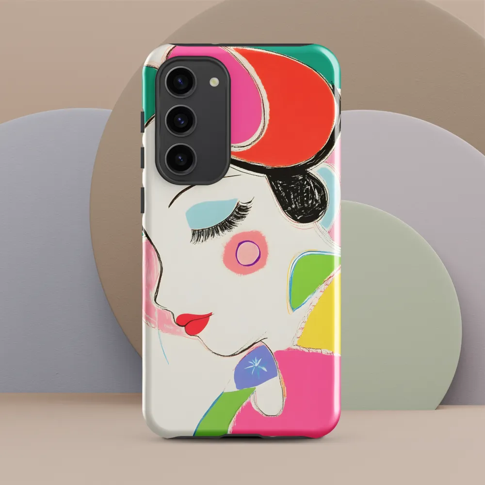 Whimsical Portrait in Colorful Abstraction