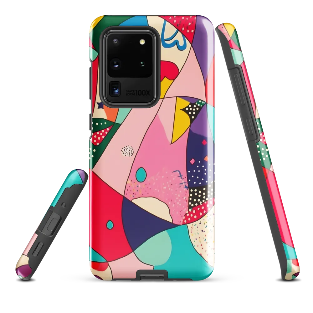 Playful Geometry in Color | Phone Case |  S20 Ultra | Tough Case | Glossy