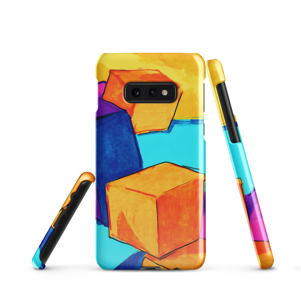 Playful Cubes in Vibrant Harmony | Phone Case |  S10e | Snap Case | Glossy