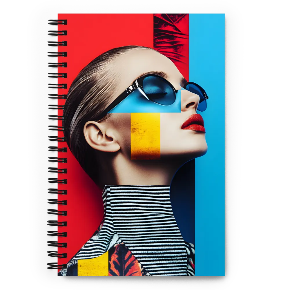 Vibrant Fusion of Fashion and Color | Spiral Notebook