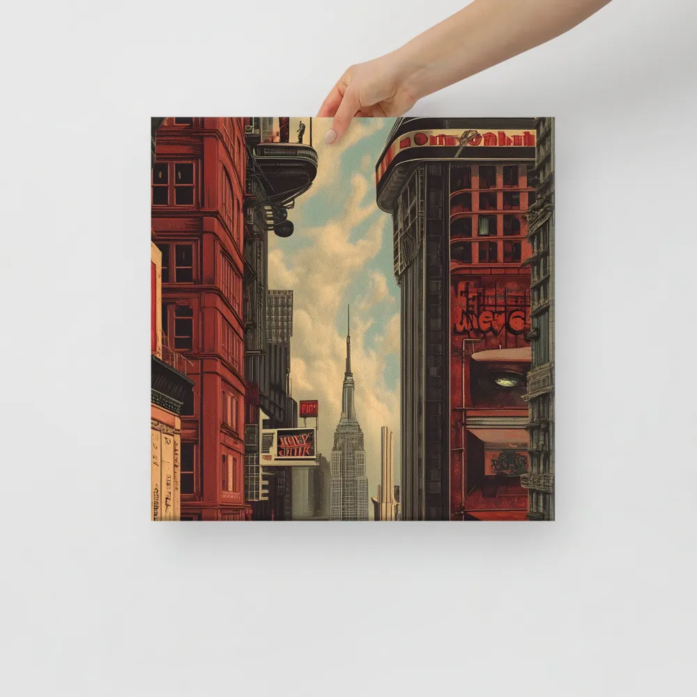 A Glimpse of Tomorrow: Urban Ambition | Canvas | 16″×16″