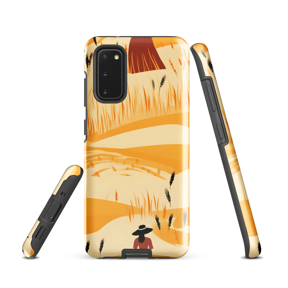 Embracing the Fields: A Floral Journey | Phone Case |  S20 | Tough Case | Glossy