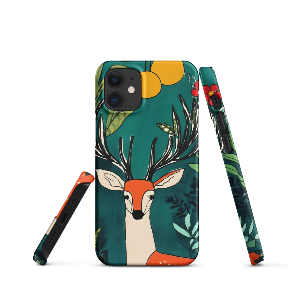 Nature's Embrace: The Majestic Deer | Phone Case |  12 Mini | Snap Case | Matte
