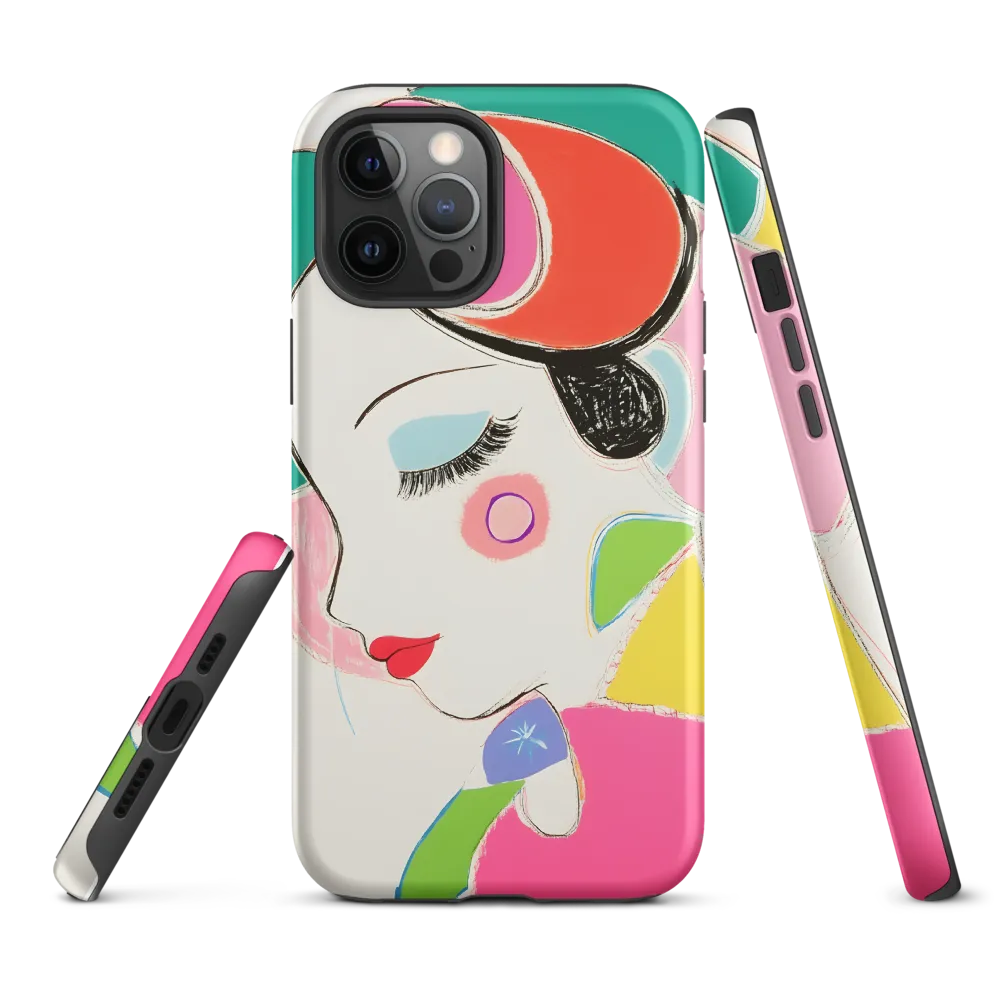 Whimsical Portrait in Colorful Abstraction