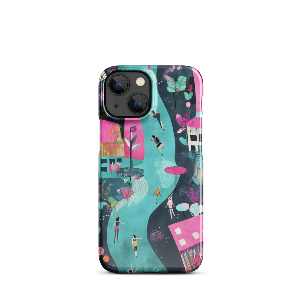 Whimsical Journey Through a Vibrant Landscape | Phone Case |  13 Mini | Snap Case | Glossy