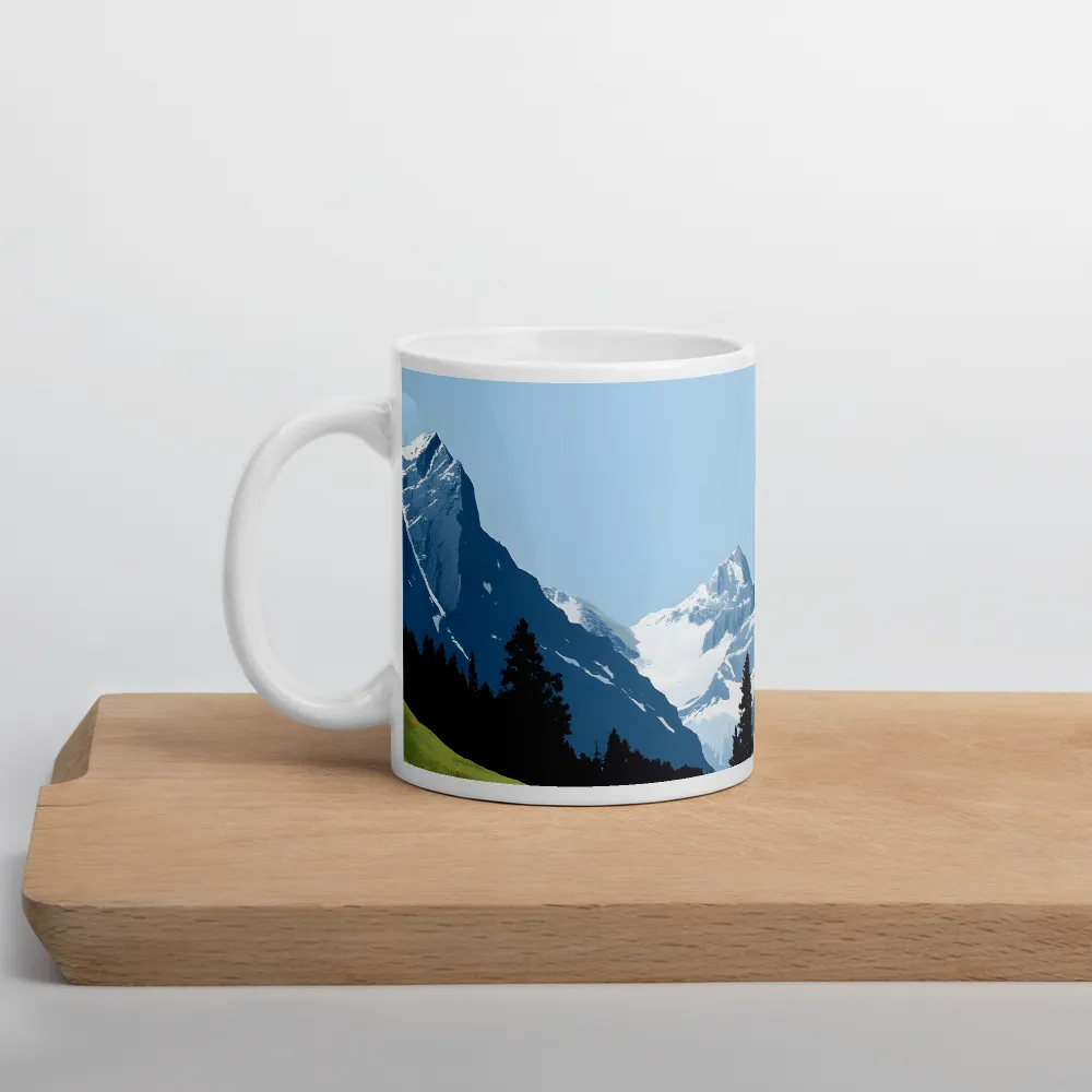 Tranquil Mountain Retreat | Mug with White inside | 11 oz