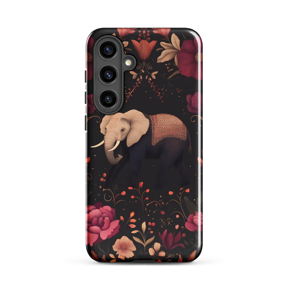 Whispers of the Wild: Elephants and Blooms