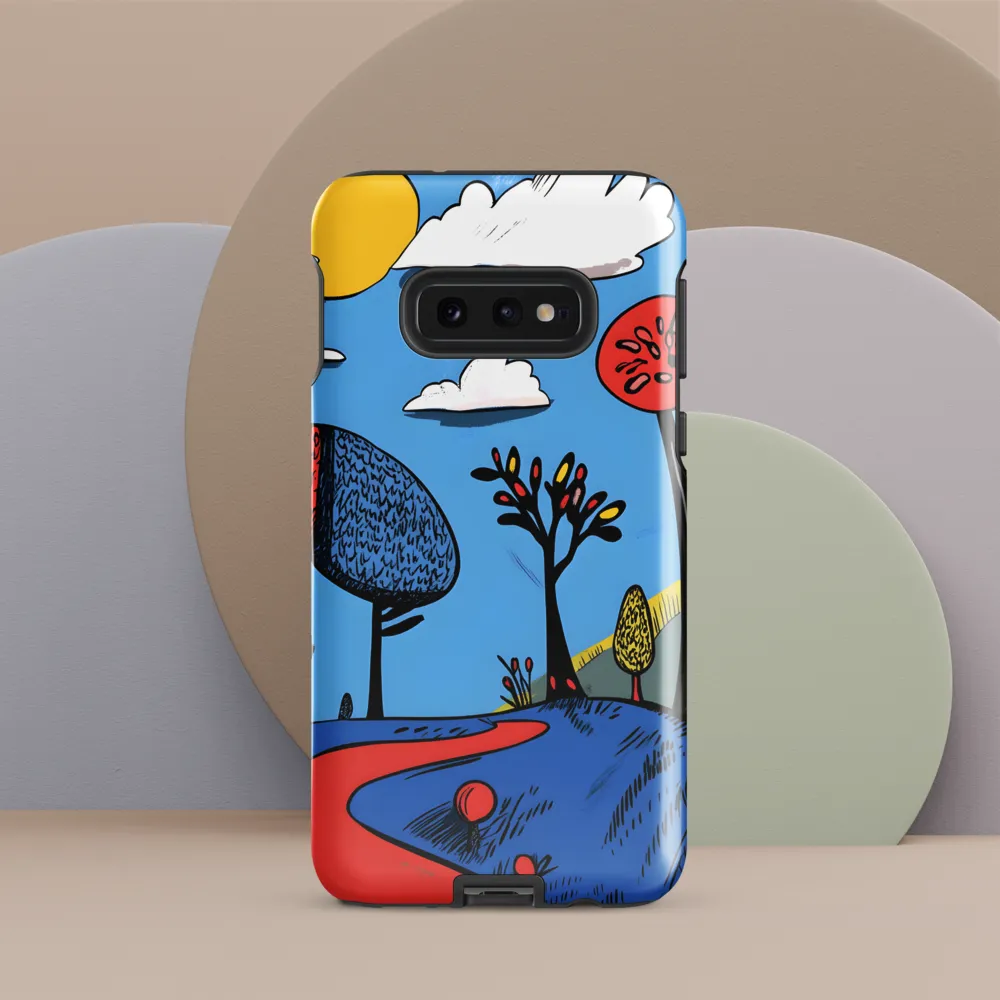 Whimsical Pathways Through a Colorful Landscape