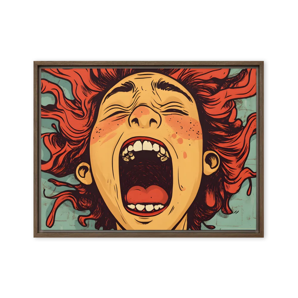 Fury Unleashed | Canvas with Brown Frame | 18″×24″