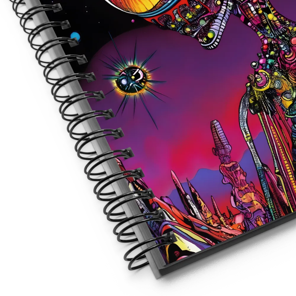 Cosmic Alien Odyssey | Spiral Notebook