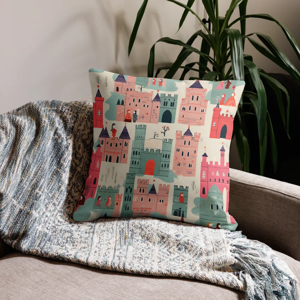 Enchanted Castles and Characters | Pillow | 22″×22″