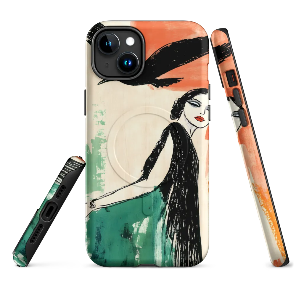 Elegance in Flight | Phone Case |  15 Plus | MagSafe® Tough Case | Matte