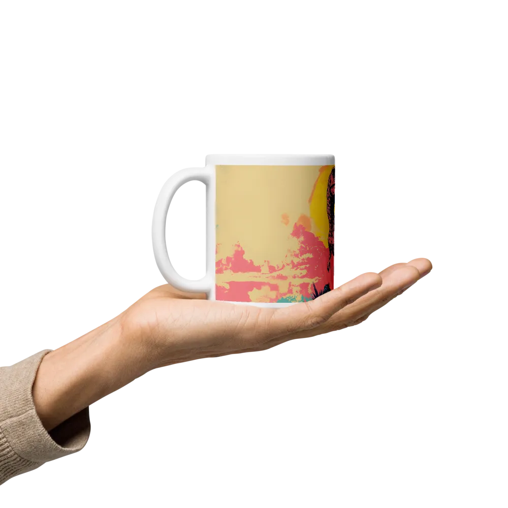 Majestic Dinosaur at Sunrise | Mugs | Multiple Sizes & Colors