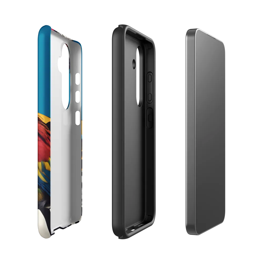 Vibrant Fusion of Flora and Fauna | Phone Case |  S24 | Tough Case | Matte