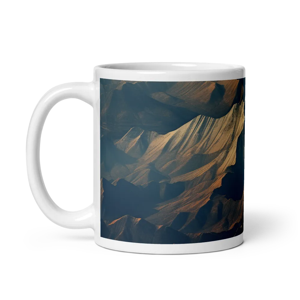 Majestic Mountains: An Aerial Serenity | Mug with White inside | 11 oz