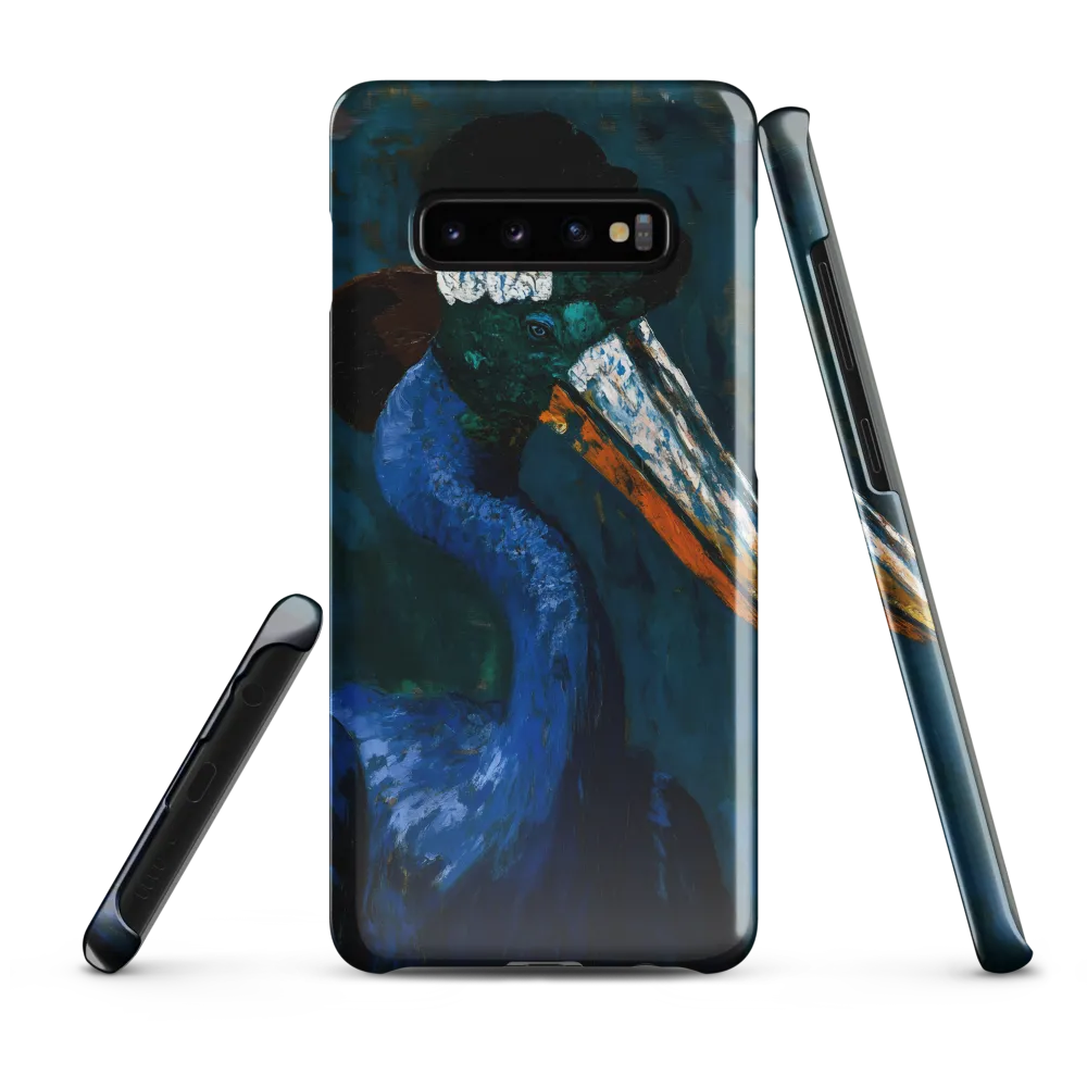 Majestic Absurdity: The Hat-Wearing Bird | Phone Case |  S10 Plus | Snap Case | Glossy