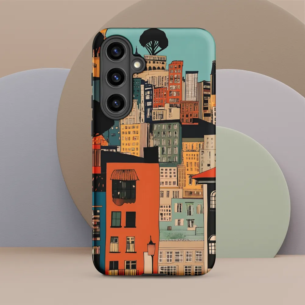Urban Fusion: A Colorful Cityscape
